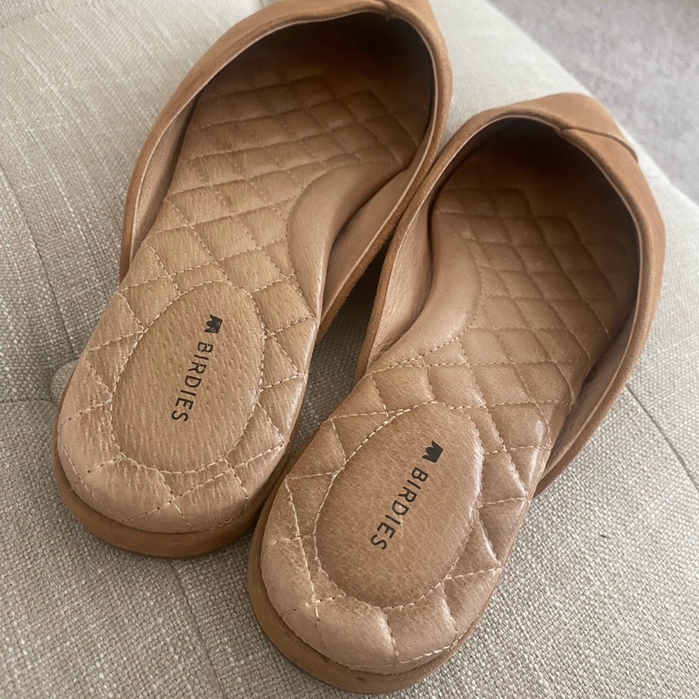 Birdies The Swan tan suede mule flats - Picture 7 of 7